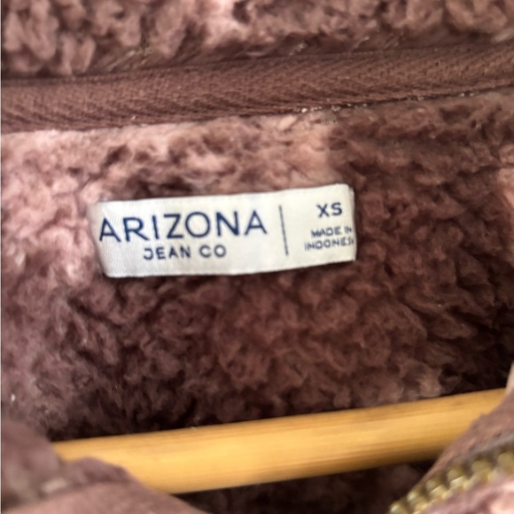 Arizona Jean Company Brown Fleece Pullover - Picture 2 of 7